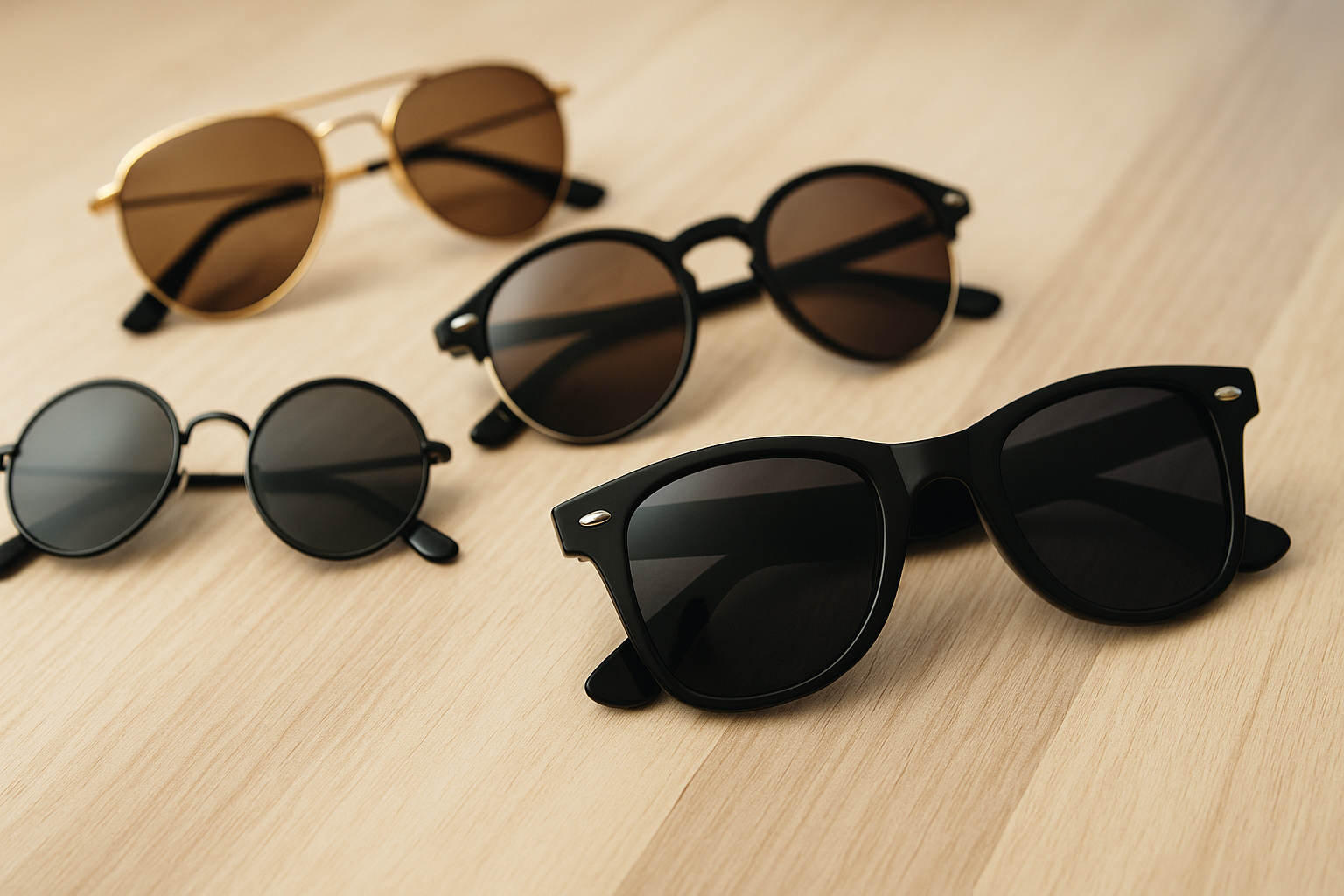 5 klassiske solbrilleformer