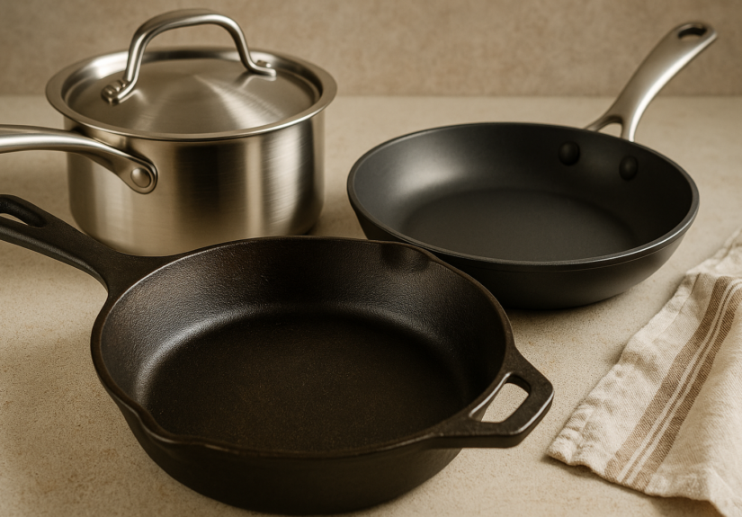 køkkengrej og gryder