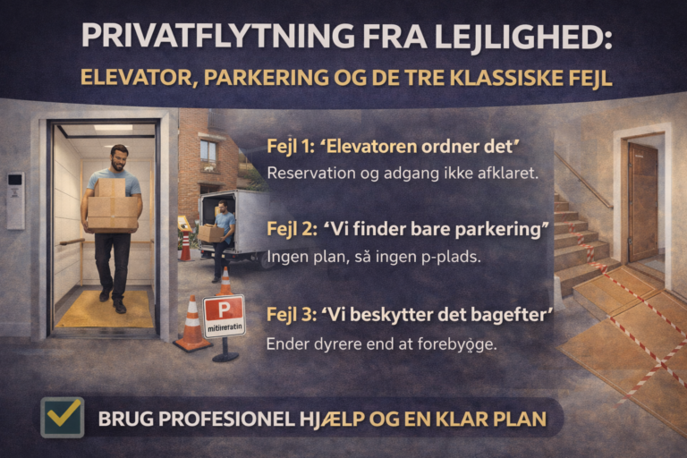 privatflytning fra lejlighed