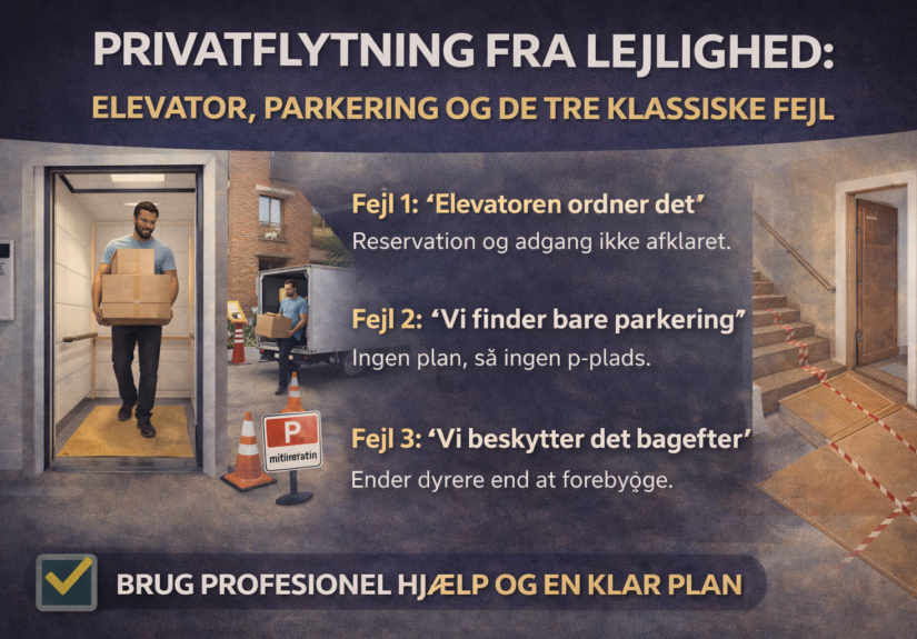 privatflytning fra lejlighed