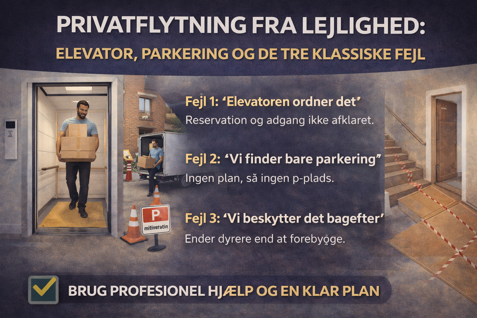 privatflytning fra lejlighed